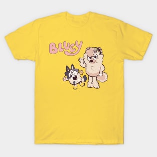 Bluey and Family Design T-Shirt